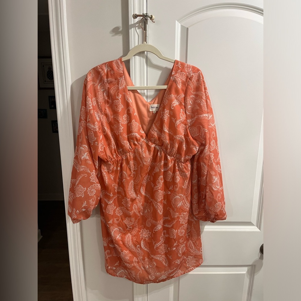Paisley summer mini dress